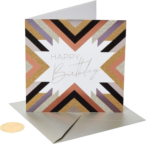 Papyrus Birthday Cards in Black and Gold, 2-Count
