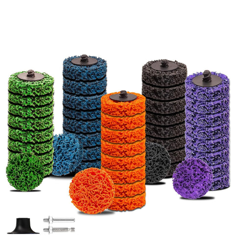 HOMO FABER 46 PCS 2 Inch Quick Change Strip Discs Multi-Color Kit
