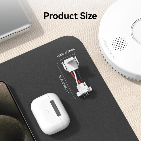 SITERWELL GA6217K GS562A install,12 Packs Quick Connect Smoke Detector Adapter Plug for Hardwired Smoke and CO