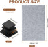 8 13mm/0.51" uxcell Pcs Square Plastic Plugs with Furniture Felt Pad, Tubing End Caps Furniture Leg Inserts for Metal