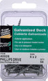 Hillman 40928 Galvanized Phillips Drive Deck Screw, 6 x 2-Inch, Pack of 50