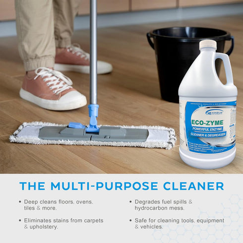 Eco-Zyme Natural Enzyme Multi-Purpose Cleaner & Degreaser, Professional-Strength Concentrated, Safe for Inside &