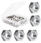 binifiMux 100pcs #6-32 304 Stainless Steel Hex Nuts, Lock Nuts