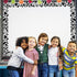 Whaline 98.4ft Cow Print Bulletin Board Borders – 3 Sizes Black White Die-Cut Stripes for Classroom Office Decor