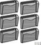 Wall File Organizer, Mesh Hanging File Organizer, 6 Single Pockets Document Magazine Rack for Home Office Storage
