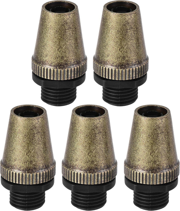 uxcell Cable Glands Strain Relief Cord Connector Grips Metal Bronze 5Pcs for