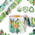 Bulletin Board Border with Green Plant Tropical Die-Cut Rolled Two-Sided Printed Palm Tree Leaves for Classroom