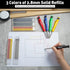 Hiboom 5 Pcs Mechanical Carpenter Pencil, 30 Pcs Refills Needle Nose Tip Hole Marker for Woodworking