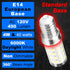 E14 Bulb 4W 40W 6000K 450lm AC100V-265V T6 C7 E14 Bulb Bulb Sconces,Non-Dimmable,3 Pack European Base LED Equivalent
