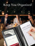Mymazn Server Books for Waitress Book Waiter Book, Serving Book with Money Pockets, Cute Waitress Accessories Fits