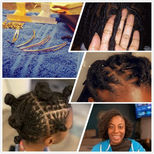 3pcs Dreadlock Tool Sisterlock Interlocking Tools, EasyLoc for Maintaining Tightening Locs Hair