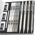 Nicpro 4 Pack 0.5mm Mechanical Pencil Set with Case, Metal Drafting Pencil for Artist Writing, Sketching, Drawing, 8