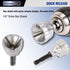 PLATINUMEDGE Deburring Tool with YG8 Carbide Blade, 1/4" Hex Shank, for 1/8”-3/4” Bolt Repair, Quick Release