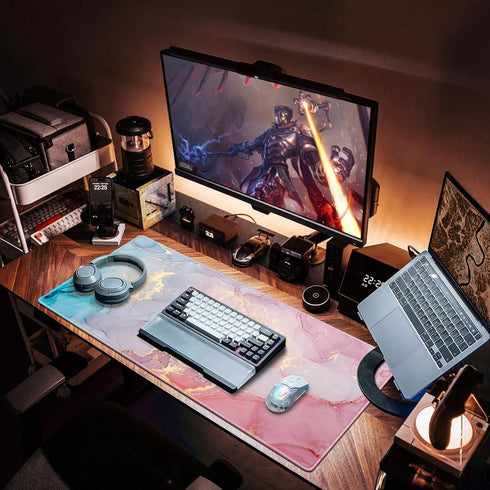 Canjoy Large Extended Gaming Mouse Pad, Big Computer Mousepad for Home Office, 31.5x15.7inch