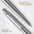 Parker Jotter Duo Gift Set, Stainless Steel Ballpoint Pen & Mechanical Pencil (0.5mm), Quality Blue Ink Refill