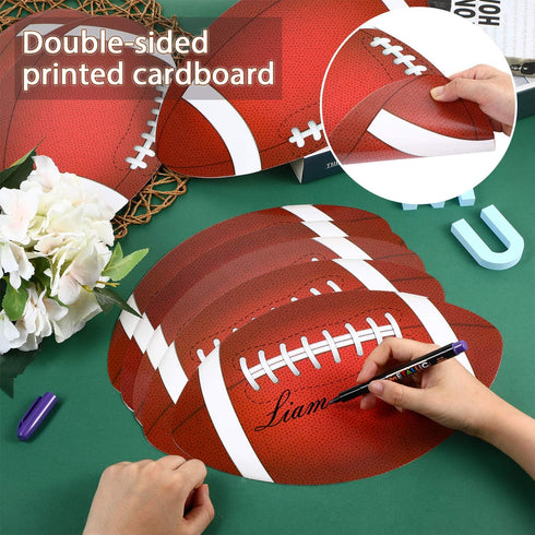 Frienda Football Cutout Large Classroom Bulletin Board Decoration, 15 Pcs Football Game Cutouts for School Decor