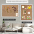 Board2by Cork Board Bulletin Board 24 x 36, White Wood Framed, Large Wall Mounted Notice Pin Board