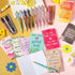 Funrous 32 Pcs Gift Set for Student Men Women - Mini Motivational Journal, Inspirational Notepads, Ballpoint Pens (Cute)