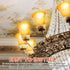 1 E26 1-5/8'' Teenyyou Pcs Bell Shaped Glass Lamp Shade Replacement Globe Ceiling Fan Light Cover with Fitter Opening