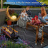Homeimpro Moon Solar Lights Outdoor Garden Decor Gifts for Mom Women,Waterproof Stakes Yard Decorations for Lawn, Patio