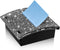 Rhinestone Self Stick Note Pad Holders 4 x 4 Inches Memo Note Holder Dispenser Sticky Note Holder Sticky Notes Dispenser for Office Home Classroom Desk Supplies (AB Color)