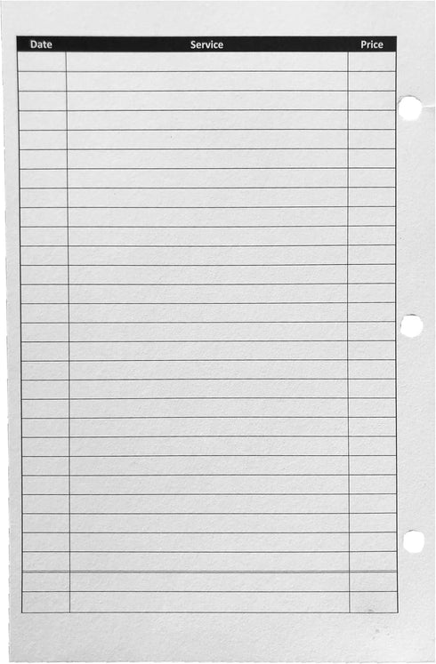 Stylist Binder Insert Cards, Salon Client Profile Cards (100 per Pack, 5.5" X 8.5") for Hair Stylist and Spa
