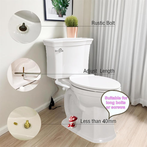 Mushroom Toilet Floor Bolt Caps, Ceramic Mushroom Toilet Bolt Covers, Cute Bathroom Decor, Fun Gadgets Easy