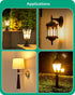 EDISHINE Dusk to Dawn Bug Light Bulbs Outdoor, 2000K Amber Glow, Automatic On/Off, 600LM, 9W (60W Equivalent), E26