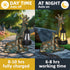 9.7" Solar Garden Decor - Mother Baby Giraffe Statue with Solar Lantern Resin Giraffe Figurine Outdoor Patio Yard Porch