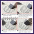 Premium Sand Erasers, Set of 8 Frosted Erasers for Pens and Ink - School and Office Supplies