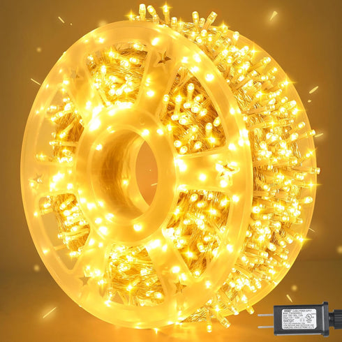 weillsnow 164 FT 500 LED Christmas Lights Outdoor, Waterproof Christmas Fairy Lights with