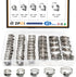 Hose Clamp Assortment, 45 Pack Stainless Steel Worm Gear Clamps Kit for Fuel Line Pipe (1/4 in to 1-1/8 in)