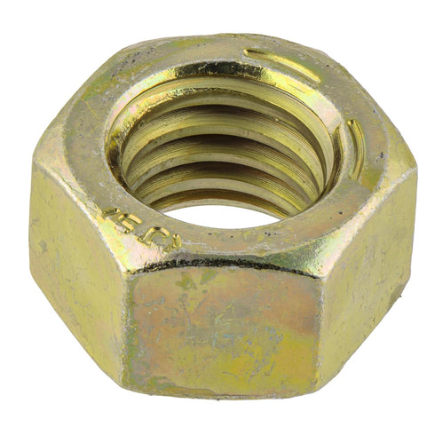 MAKERS BOLT 1/4"-20 (100 Pack) Grade 8 Hex Nut, Coarse Thread, Yellow Zinc by