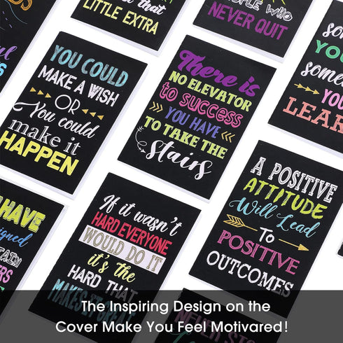 Inspirational Notepads - Mini Motivational Notebook, Small Pocket Journal Notepads, 12 Styles, 96 Pieces