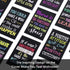 Inspirational Notepads - Mini Motivational Notebook, Small Pocket Journal Notepads, 12 Styles, 96 Pieces