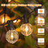 60FT G40 Dimmable 30 Bulbs Commercial Bosceos Outdoor LED Globe String Lights Waterproof Shatterproof Light Strings