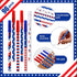 Eaasty American Flag Pens Bulk Patriotic USA Gel Ink Pen Independence Day Pen Stars Stripes Ballpoint Pens for Home School Office Supplies 4th of July USA Souvenirs Gifts (96 Pcs) by Eaasty