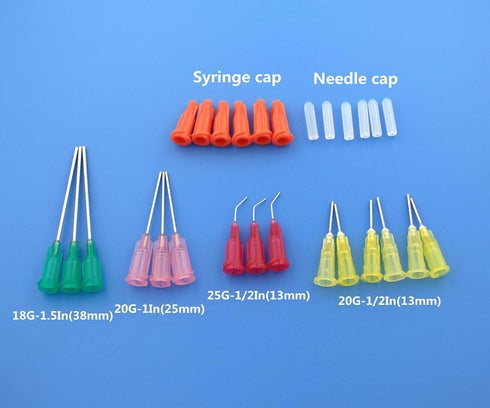 6Pcs Syringe Bottle With 15Pcs Dispensing Needles And 12Pcs Cap (30ml+50ml)