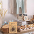 Fumete Baby Shower Party Favor Baby in Bloom Packet Kraft Bags with Window Envelopes, Resealable Organizer Storage Bag