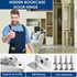 360 Heavy Duty Pivot Hinge for Wood Door - HBL' Stainless Steel Hidden Door Hinge for Secret Door, with Degree
