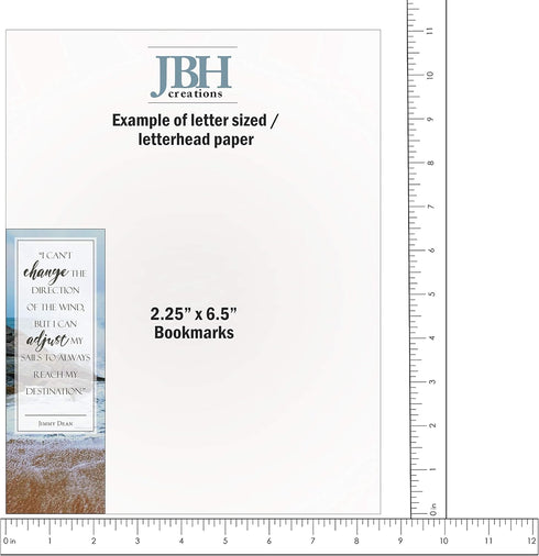 Inspirational Nature Bookmarks with Quotes - Pack of 48 for Book Lovers