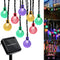 Galavasen Outdoor Solar String Lights, 46FT 66LED 8Modes Crystal Color Solar Powered Christmas