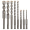 8-Piece SDS Plus Drill Bit Set, Carbide Tipped Rotary Hammer Bits for Brick, Stone, Concrete