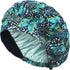 2 Pack ABAMERICA Bouffant Caps with Button and Sweatband, Adjustable Scrub Caps for Women Men, One Size Multi Color