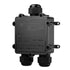 IP68 Waterproof Junction Box, 3-Way Outdoor Cable Connectors with 3 Cable M25 Gland Wire Connector, Black