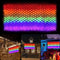 LGBTQ Pride Flag Outdoor 6.6 x 3.3 Foot, 8 Modes Rainbow String