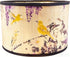 Alaviitsi Bamboo Drum Lamp Shade Vintage Rustic Floral Bird Pattern Purple, 11.81x7.87 Inch