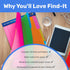Find It File Folder Notepad, Pack of 36, 9.5 x 12.5 Inch Notebook Organizer for Filing, Document, Clipboard