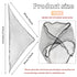OWMOSYX 7 Setting Setting Piece Triangle Hair Net for Rollers Women Mesh Hair Net for Salon Home Sleep Styling Curl