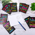 Sabary 100 Pcs Inspirational Notepads, Mini Motivational Pocket Notebooks, Ballpoint Pens Sets for School Office